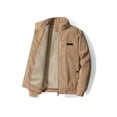 thumbnail image 1 of Gomelly Men Winter Warm Jacket Long Sleeve Outwear Casual Coat Mens Business Overcoats Khaki M, 1 of 3