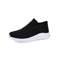 thumbnail image 1 of Gomelly Mens Sock Sneaker Sport Walking Shoes Breathable Flats Lightweight Sneakers Fitness Workout Athletic Casual Shoe Black White 8.5, 1 of 9