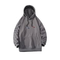 thumbnail image 1 of Gomelly Mens Sweatshirt Long Sleeve Hoodies Leisure Pullover Men Casual Sport Hooded Tops Drawstring Dark Gray 3XL, 1 of 3