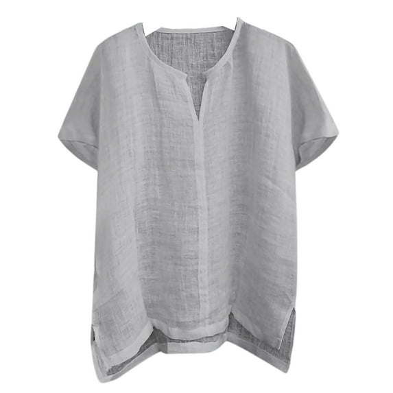 Gomelly Mens T-shirt V Neck T Shirts Casual Tops Men Loose Daily Wear Basic Tee Short Sleeve White XL
