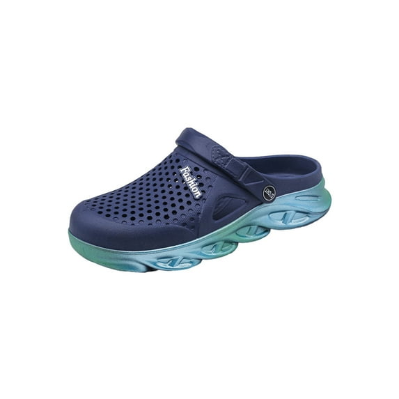 Gomelly Mens Womens Clogs Garden Sandals Walking Slippers Beach Swim Barefoot Slip on Blue 6