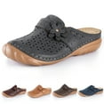 thumbnail image 1 of Gomelly Mules for Women Slip on Flats Loafers Closed Toe Comfy Walking Shoes 9 Gray, 1 of 5