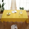 thumbnail image 1 of Gomelly Tablecloths Washable Table Cloths Rectangle Tablecloth Round Party Cover Covers Yellow 140 * 200 Cm, 1 of 5
