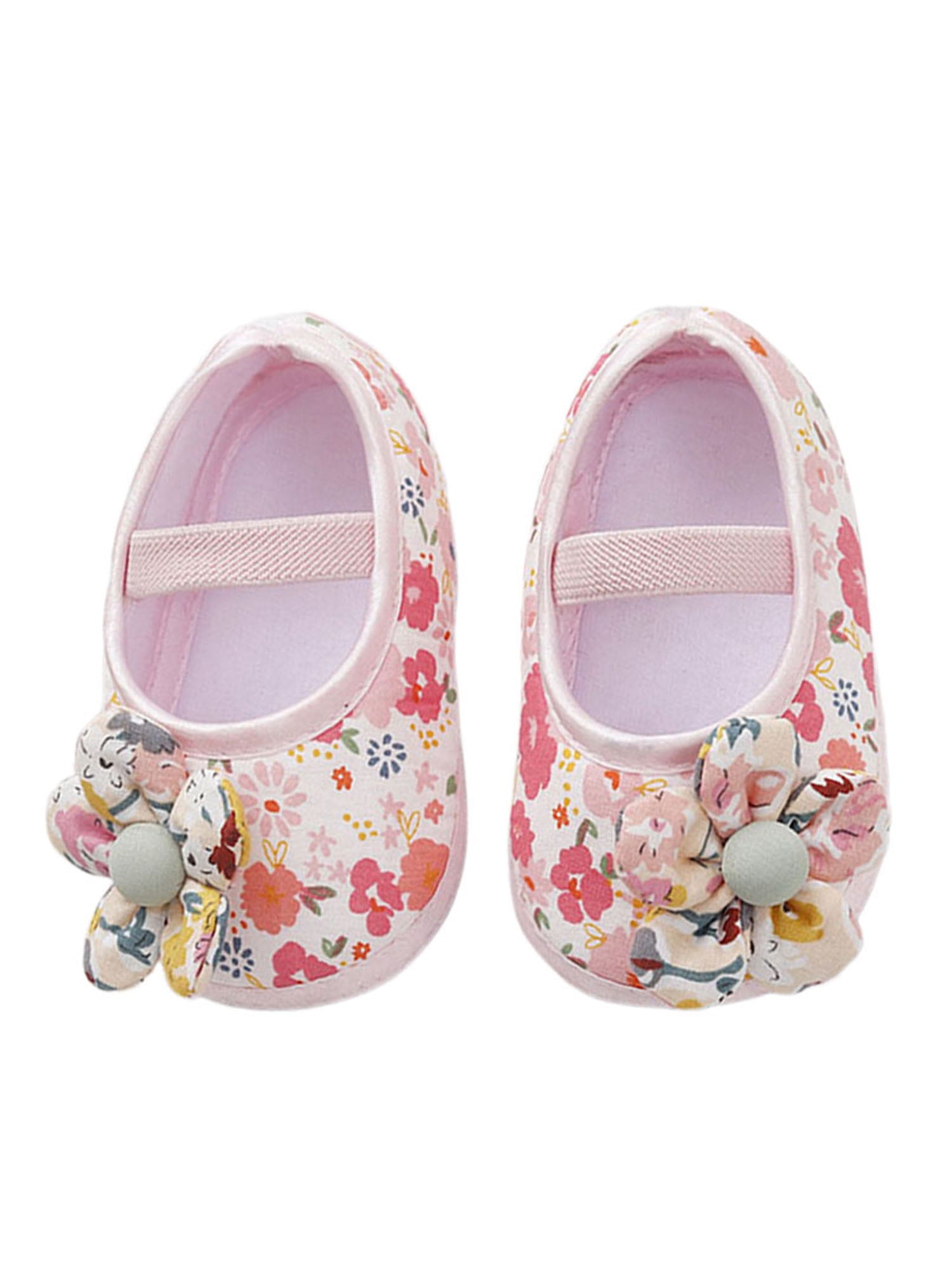 Gomelly Toddler Crib Shoes Prewalker Mary Jane Comfort Flats Breathable