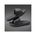 thumbnail image 1 of Gomelly Unisex Shoes Slip On Slides Open Toe House Slippers Non-slip Bedroom Indoor Outdoor Black 9.5-10, 1 of 6