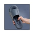 thumbnail image 1 of Gomelly Unisex Shoes Slip On Slides Open Toe House Slippers Non-slip Bedroom Indoor Outdoor Dark Blue 9.5-10, 1 of 5