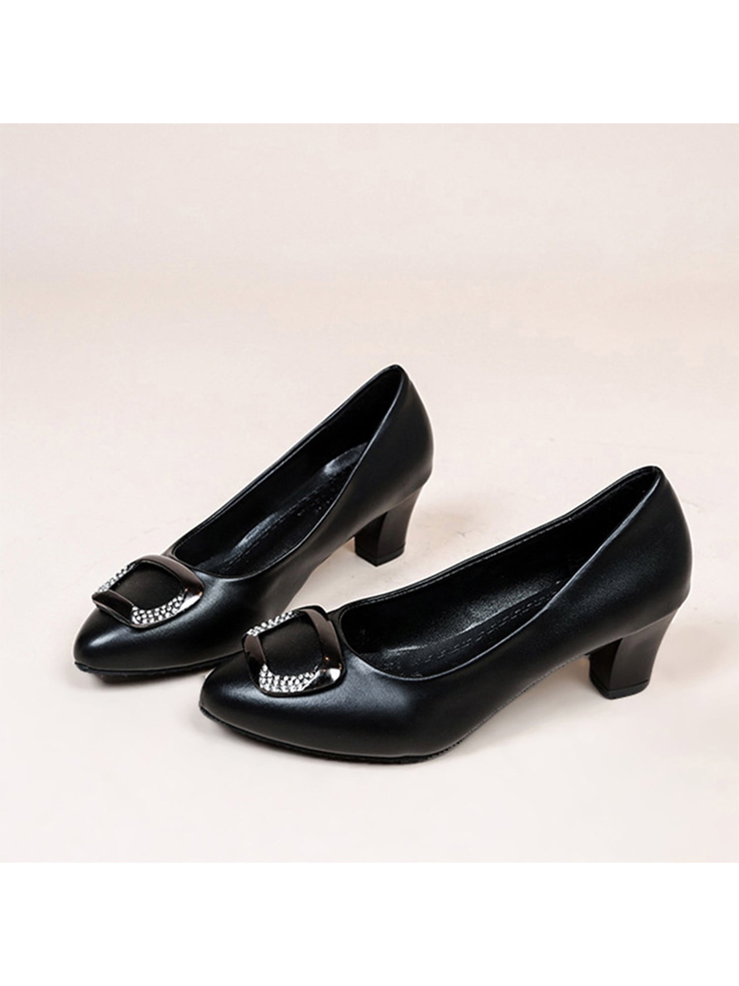 Gomelly-Women-Chunky-Low-Heels