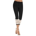thumbnail image 1 of Gomelly Women Denim Pants High Waist Capri Jean Stretch Leggings Ladies Fashion Summer Bottoms Zipper Trousers Black L, 1 of 5