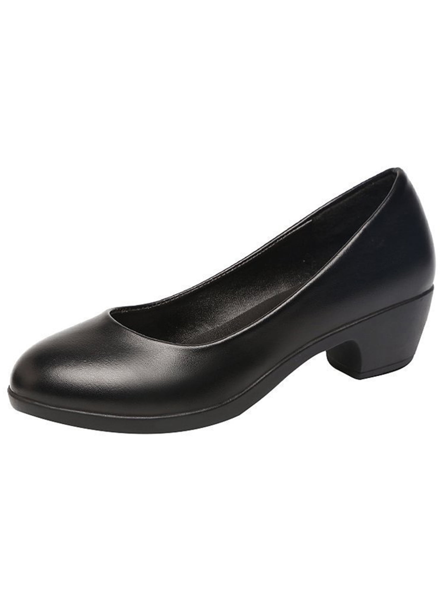 Amazon.com | EBYNUE Women's Round Toe Platform High Pumps Sexy Suede Closed  Heel Dress Office Wedding Shoes Black Women's Size 5 | Shoes