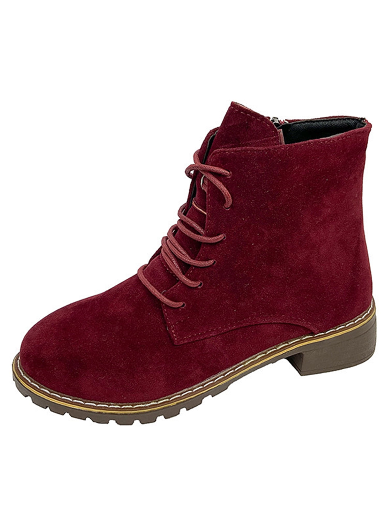 Wine red cheap booties