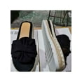 thumbnail image 1 of Gomelly Women Sandals Wedge&platform Wedges Slip On Espadrilles Casual Slippers Holiday Beach Black 5.5, 1 of 4