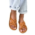 thumbnail image 1 of Gomelly Women Slippers Backless Wedges Open Toe Slides Soft Shoes Everyday Indoor Brown 7.5, 1 of 2