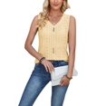 thumbnail image 1 of Gomelly Women T Shirts Sleeveless Summer Top Sexy Tank Tops Ladies Casual Party Camisole Cami Yellow M, 1 of 3