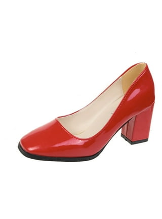 Red Patent Leather Pumps