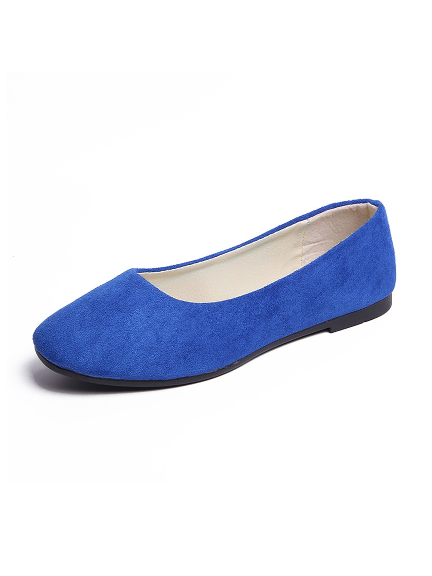 Royal blue flats shop women's shoes