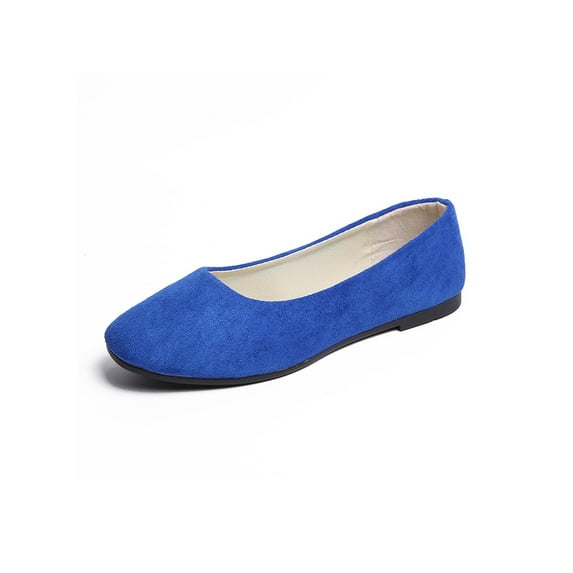Gomelly Womens Ballet Flats Slip On Flats Casual Shoes Royal Blue 8