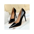 thumbnail image 1 of Gomelly Womens Fashion High Heels Lightweight Pointed Toe Pumps Party Walking Elegant Slip On Dress Shoes Black 10.5cm 8.5, 1 of 2