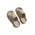 thumbnail image 1 of Gomelly Womens House Slippers Open Toe Slides Thick Sole Shower Shoes Breathable Slipper Socks Beach Bathroom Sandals Coffee 7-7.5, 1 of 7