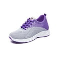 thumbnail image 1 of Gomelly Womens Running Shoe Knit Upper Sneakers Sport Athletic Shoes Comfort Flats Walking Gym Trainers Purple 6, 1 of 6