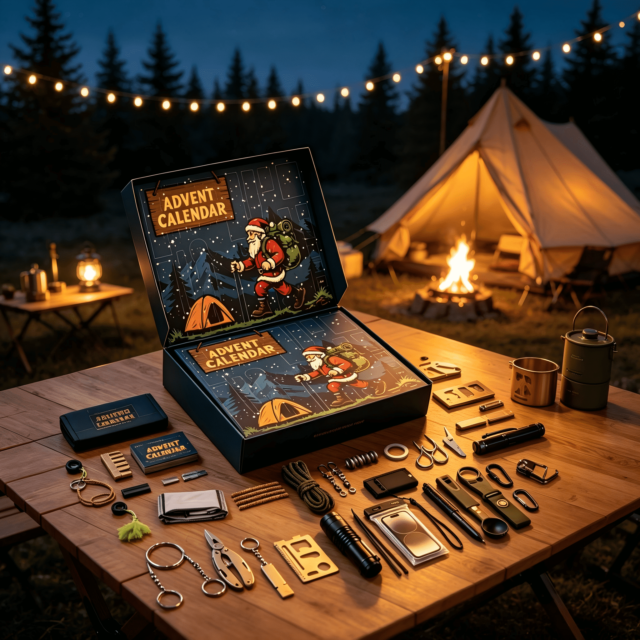 Gomind 24-Piece Survival Kit Advent Calendar Mystery Box, Tactical Emergency Camping Gear Outdoor Tools, Christmas Gifts for Men Dad deal from Walmart