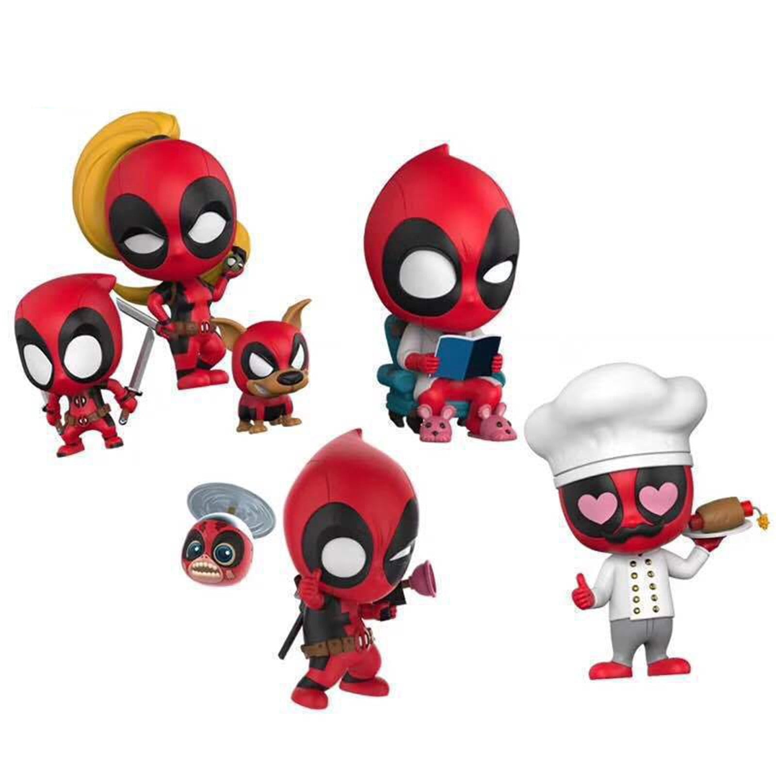Gomind Superhero Deadpool Vinyl Figure Model Toys, Q Version Movie ...