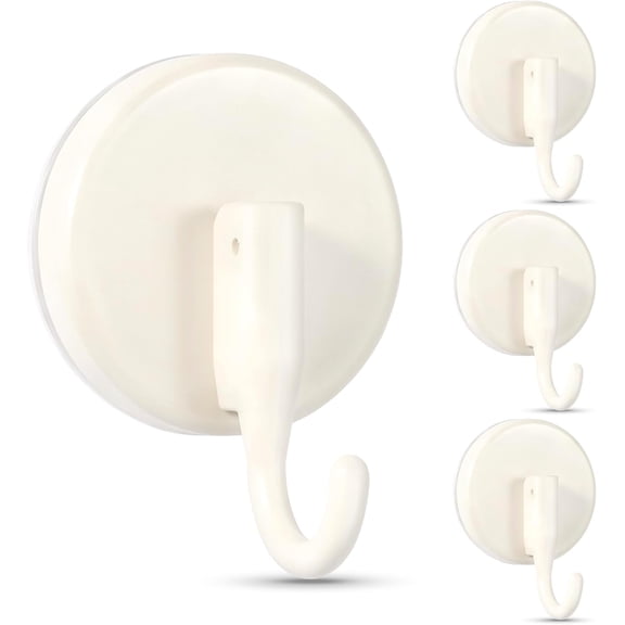 Gomind Wreath Hanger Suction Cup White for Glass Window 4-Pack
