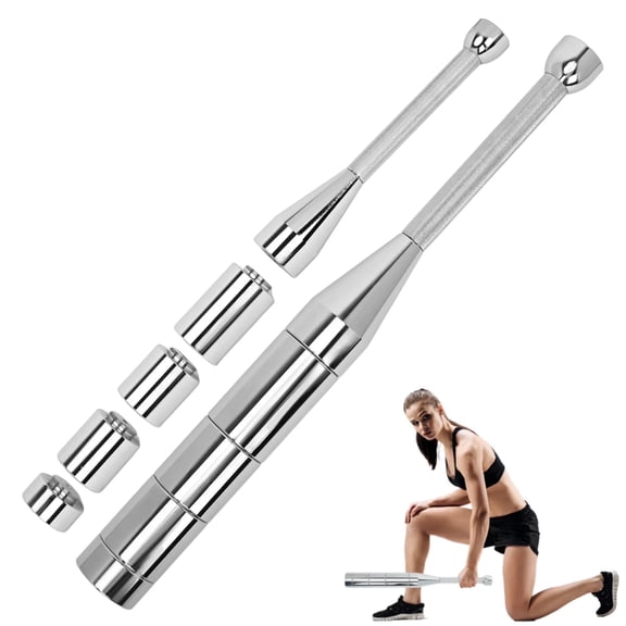 Gomok Macebell Clubbell, 6.6-26.4 lb Adjustable Steel Weighted Club for Muscle Building Shoulder, Grips & Forearms Workout in Home Gym