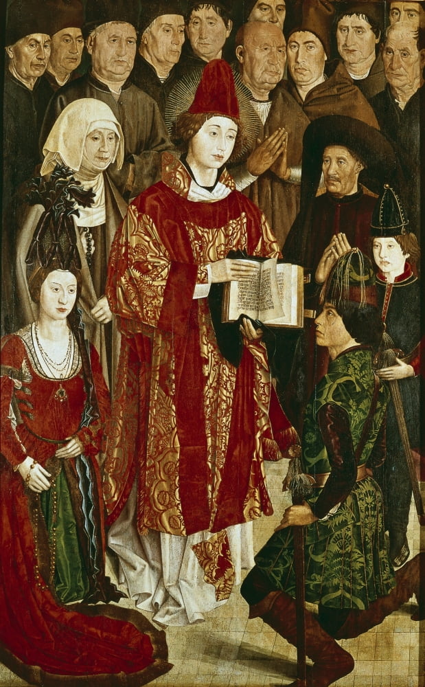 Gon?™alves Nuno (1411-1471) Canvas Art - (24 x 36)