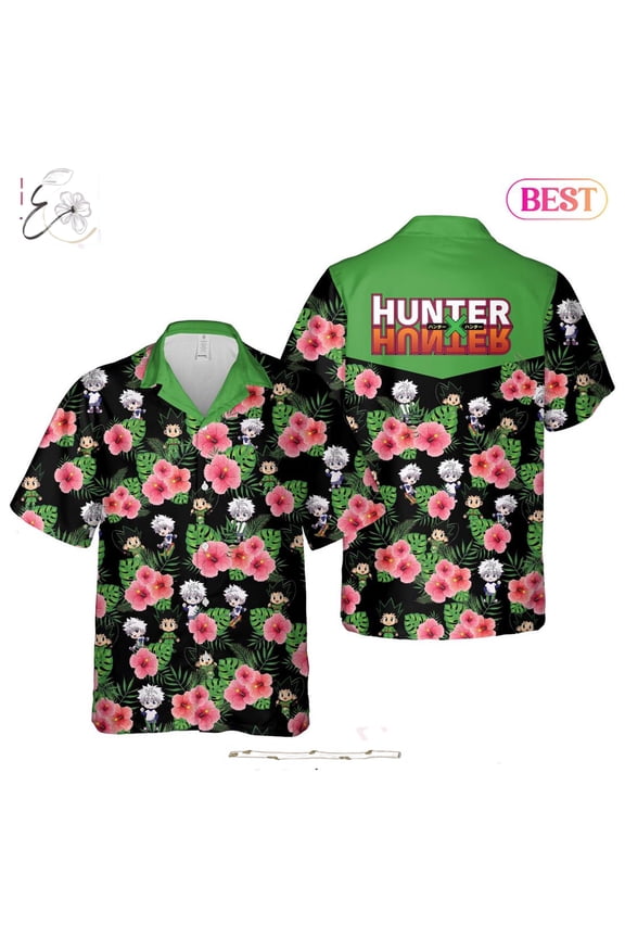 Gon And Killua Hawaiian Shirt Hunter X Hunter Anime Shirt for Men Women
