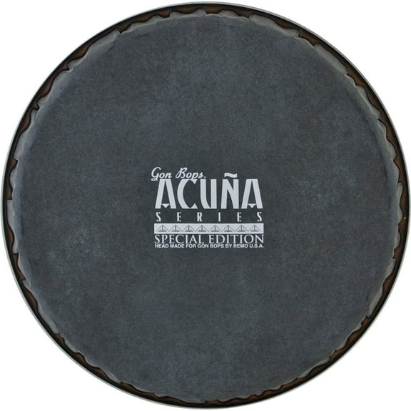 Gon Bops 10.75" Remo Skyndeep Synthetic Conga Drum Head with GB Logo, Black