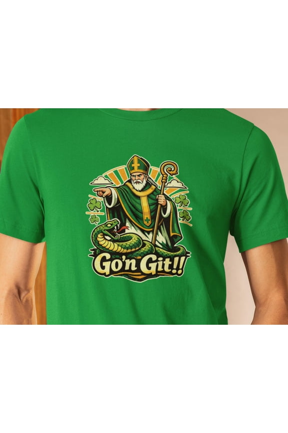 Gon Git, St Patrick's Day, Snake Design, Funny, Irish, Good Luck TShirt