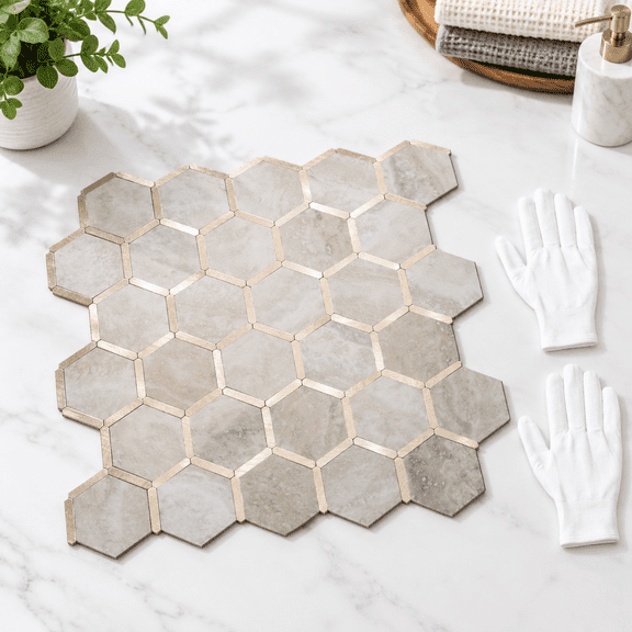 Vamos Peel And Sticksplash Seamless Tile For Kitchen Bathroom White ...
