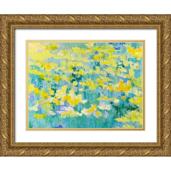 Gonda, Tamara 24x19 Gold Ornate Wood Framed with Double Matting Museum Art Print Titled - And They Were All Yellow
