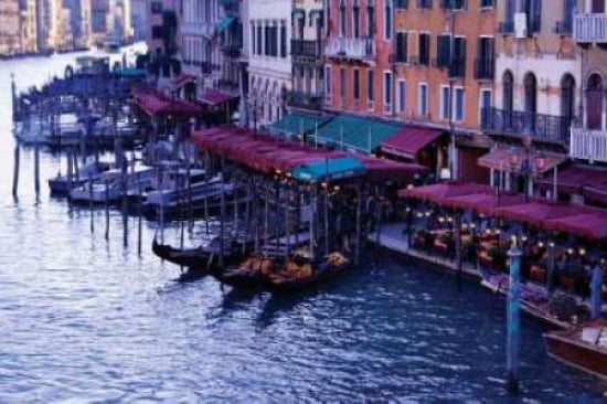 Gondolas III Canvas Art - John Warren (12 x 18)