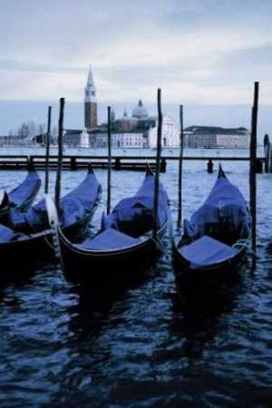 Gondolas III Canvas Art - John Warren (24 x 36)