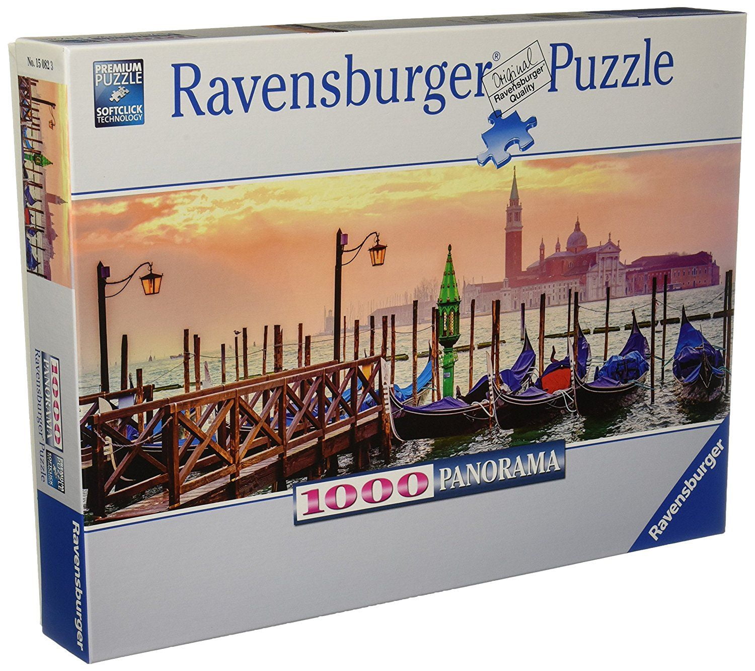 Gondolas in Venice Panoramic 1000 pcs. Jigsaw Puzzles by Ravensburger 15082