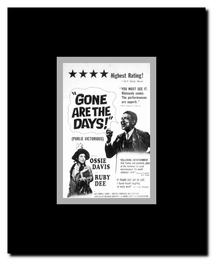 Gone Are the Days Framed Movie Poster