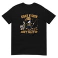thumbnail image 1 of Gone Fishin Cat T-Shirt, Funny Fishing Cat Graphic Tee, Unisex Cotton Shirt, Fisherman Gift for Cat Lovers, 1 of 3