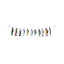Gone Fishin Nice Catch String of Fish Hobby Themed Party 7.75 Foot Hanging Banner