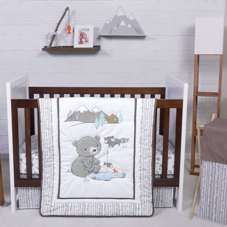 Gone Fishing 3 Piece Crib Bedding Set Walmart
