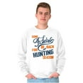 thumbnail image 1 of Gone Fishing Hunting Season Funny Dad Men's Big & Tall Crewneck Sweatshirt Brisco Brands 2X, 1 of 5