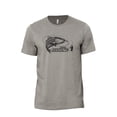 thumbnail image 1 of Gone Fishing Men's Modern Fit Fun Casual T-Shirt Printed Graphic Tee Military Grey X-Large, 1 of 3