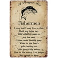 thumbnail image 1 of Gone Fishing Metal Sign Fisherman Prayer Metal Sign Decor Tin Aluminum Sign Wall Art Metal Poster for Man Cave Home Room Garage Party 12x8 Inch, 1 of 7