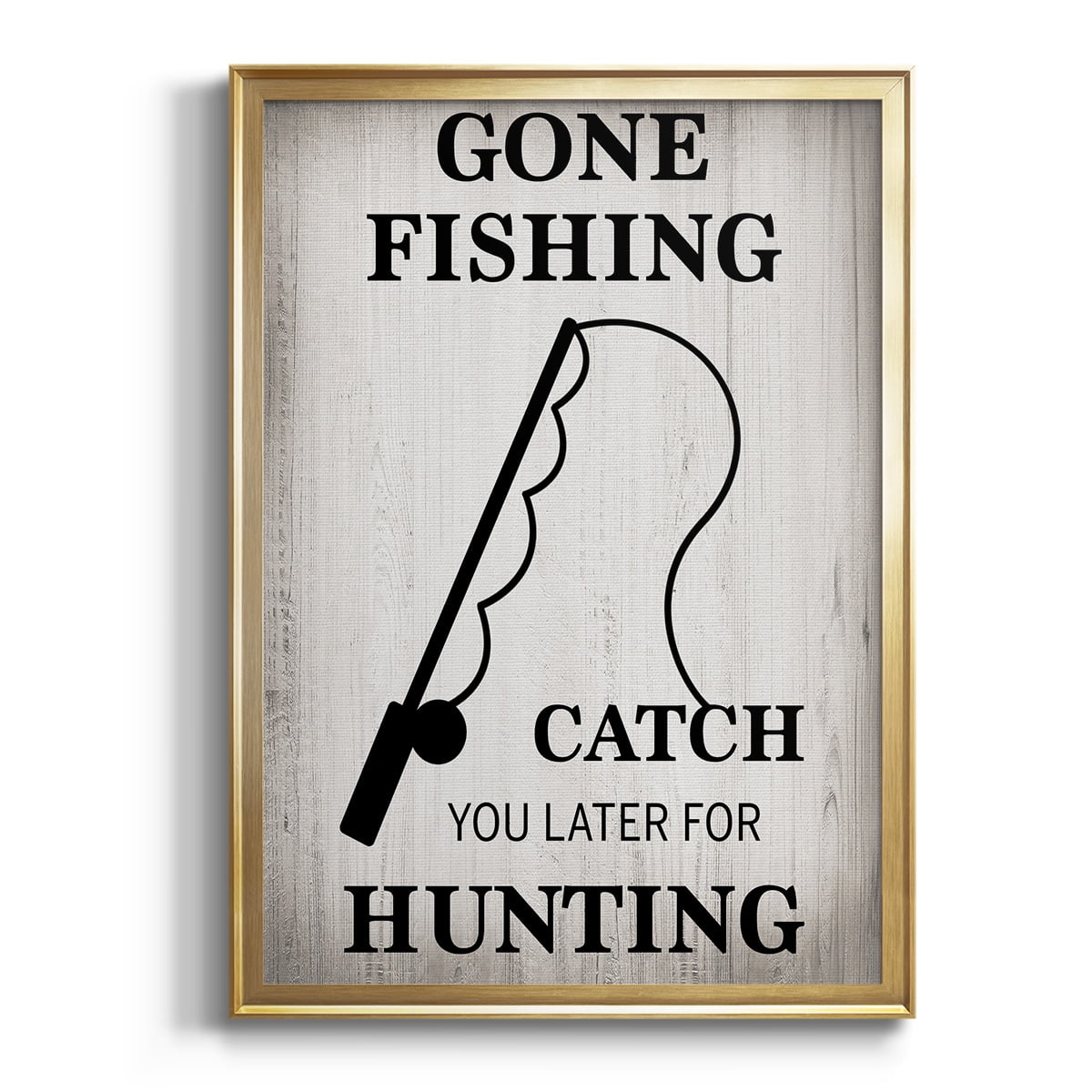 Gone Fishing Premium Classic Framed Print - Ready to Hang