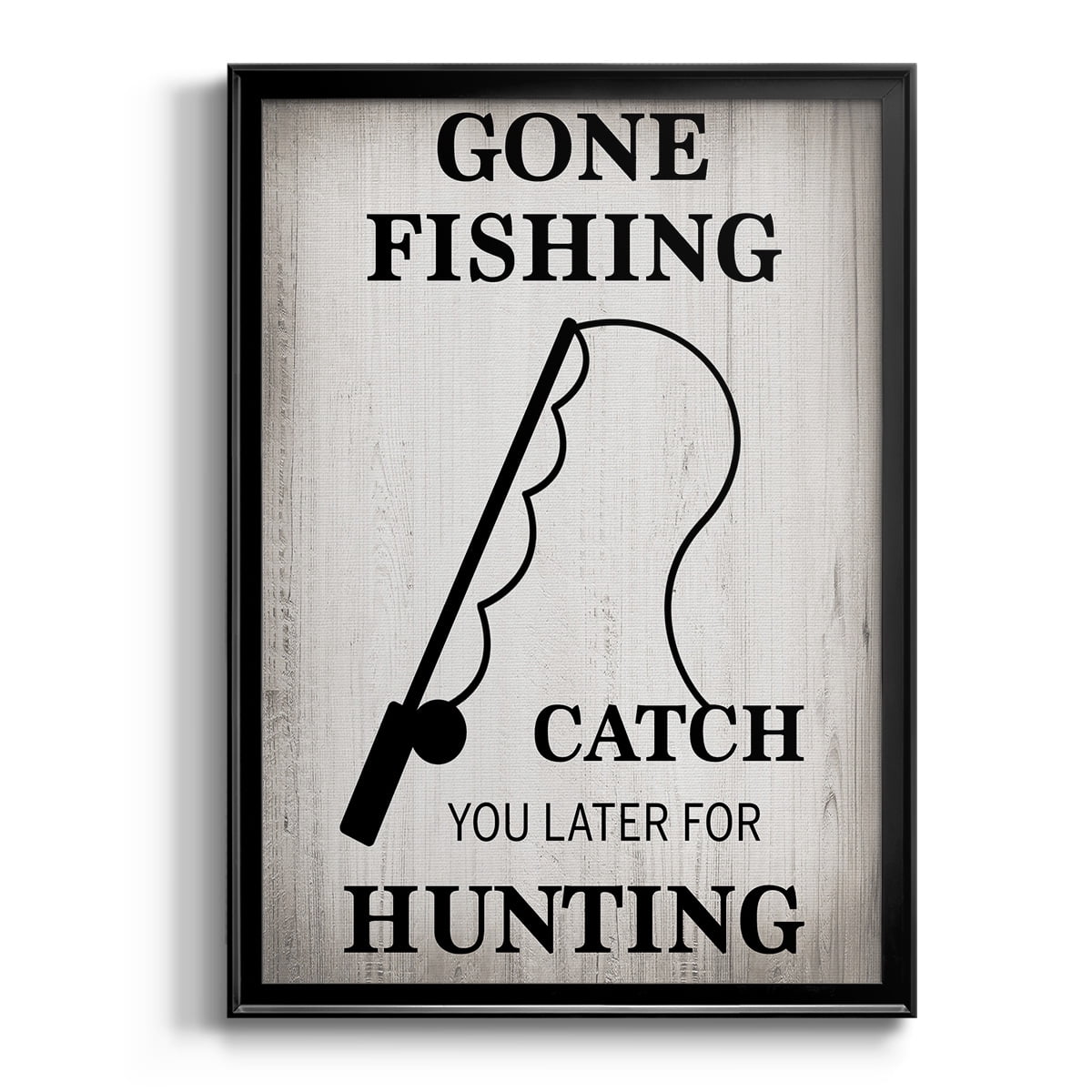 Gone Fishing Premium Classic Framed Print - Ready to Hang