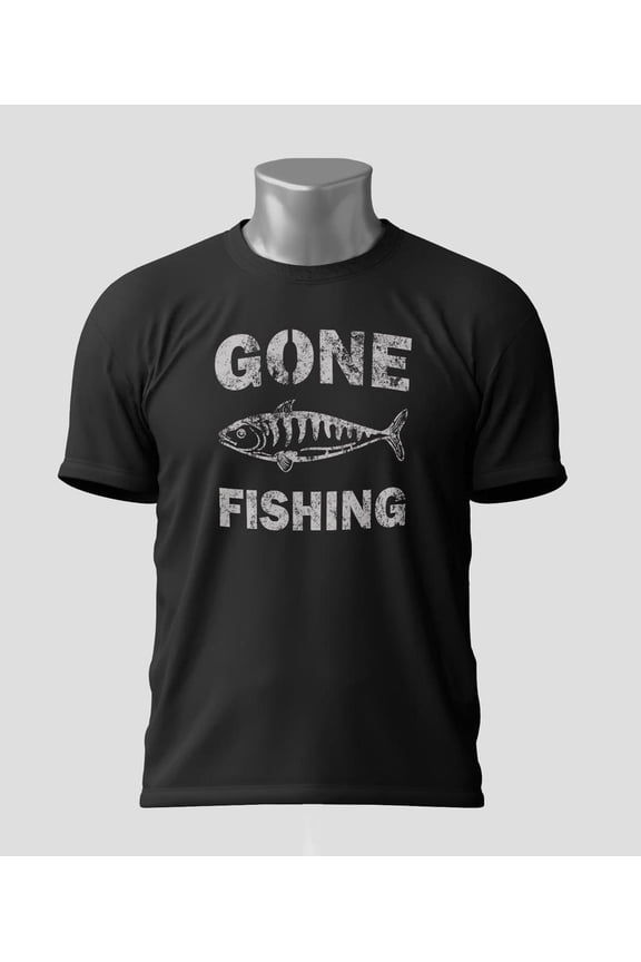 Gone Fishing T-Shirt, Fish Graphic, Nautical Tee