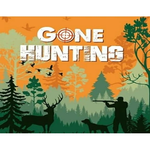 Gone Hunting Edible Icing Sheets- Assorted Image Cake Toppers-Frosting Sheets- Cookies- Cupcake Toppers for 1/4 Sheet Cake or Larger