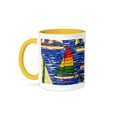 thumbnail image 1 of 3dRose, Gone Sailing, 15oz Two-Tone Yellow Mug, 1 of 7