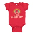 thumbnail image 1 of Gone Squatchin Baby Bodysuit One Piece NB Red, 1 of 3