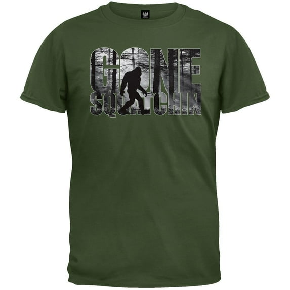 Gone Squatchin Green T-Shirt